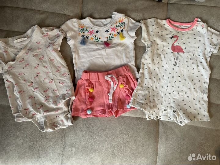 Вещи пакетом для девочки 62-74