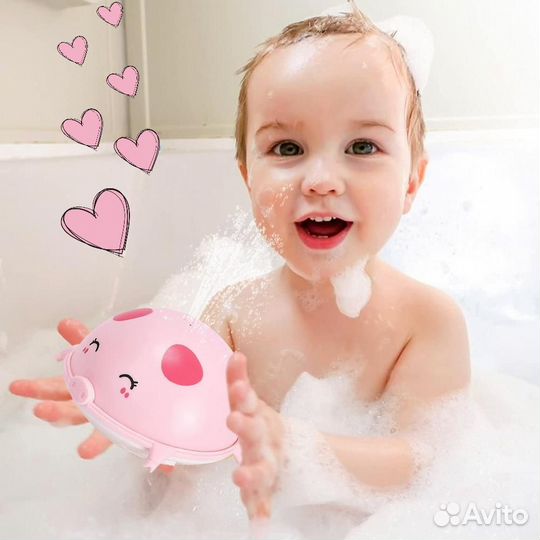 Игрушка для ванной светящаяся / фонтан