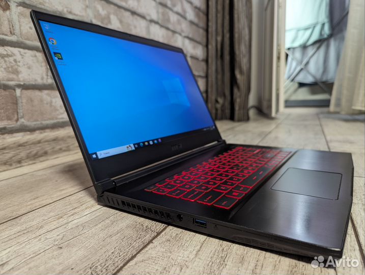 Игровой MSI i5-9300H/GTX 1650Ti/16 RAM/2 диска