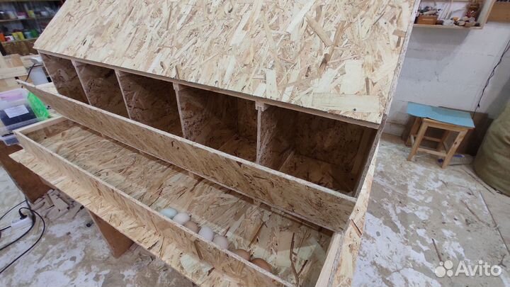 Гнезда для кур с яйцесборником