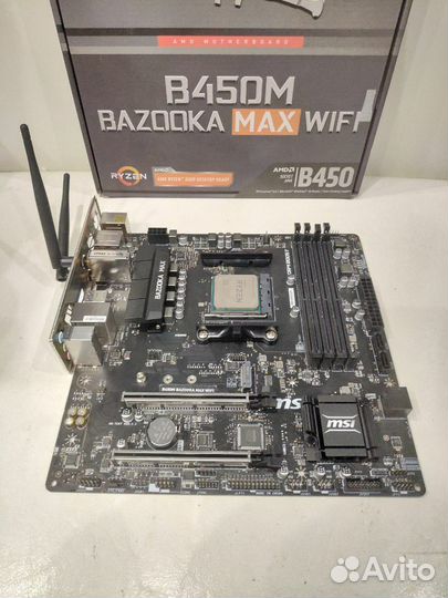 B450M Bazooka MAX WI-FI + R5 3600