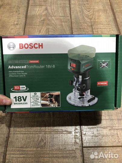 Фрезер bosch AdvancedTrimRouter 18V-8 без аккумуля