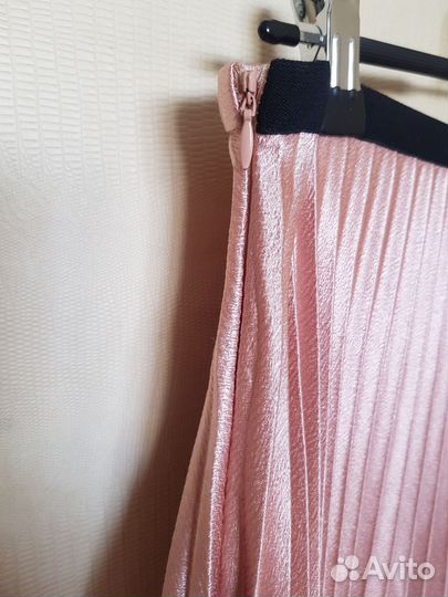 Юбка zara миди плиссе