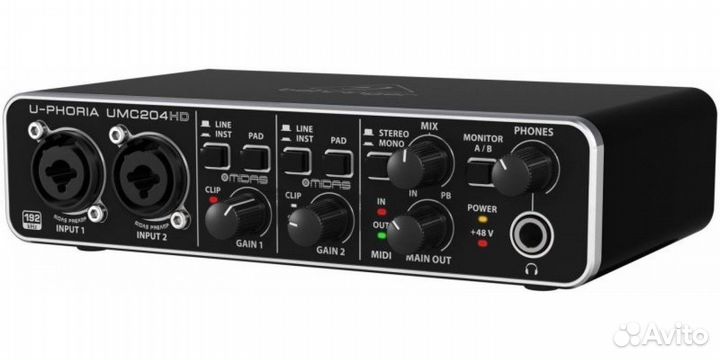 Аудиоинтерфейсы Behringer UMC204HD