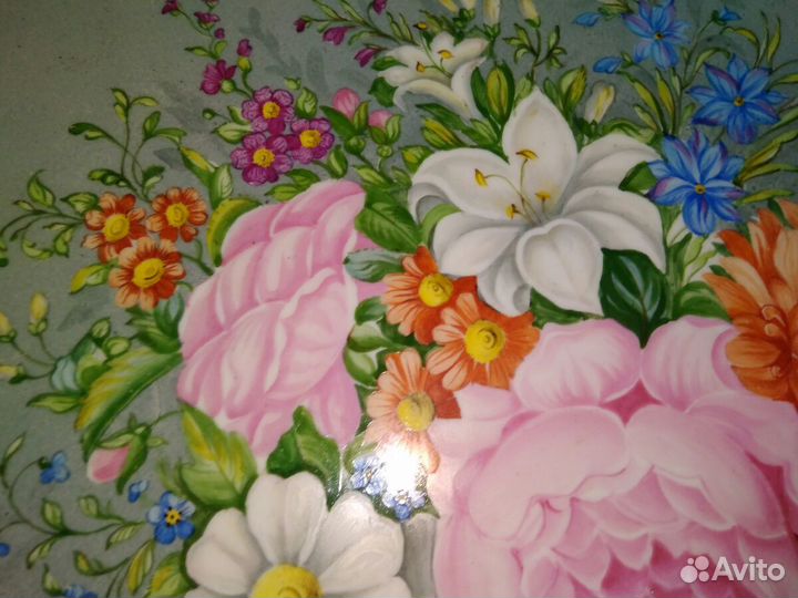 Редкая тарелка Вербилки. Авторская роспись