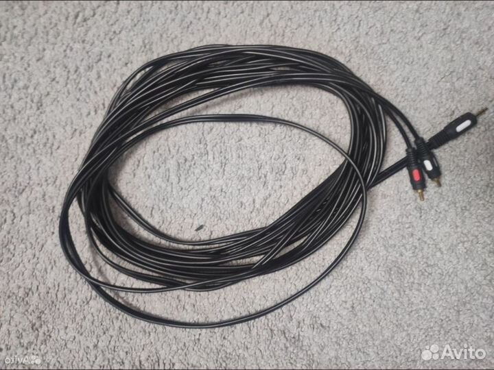 Mini jack 3.5 - 2 RCA 10 метров