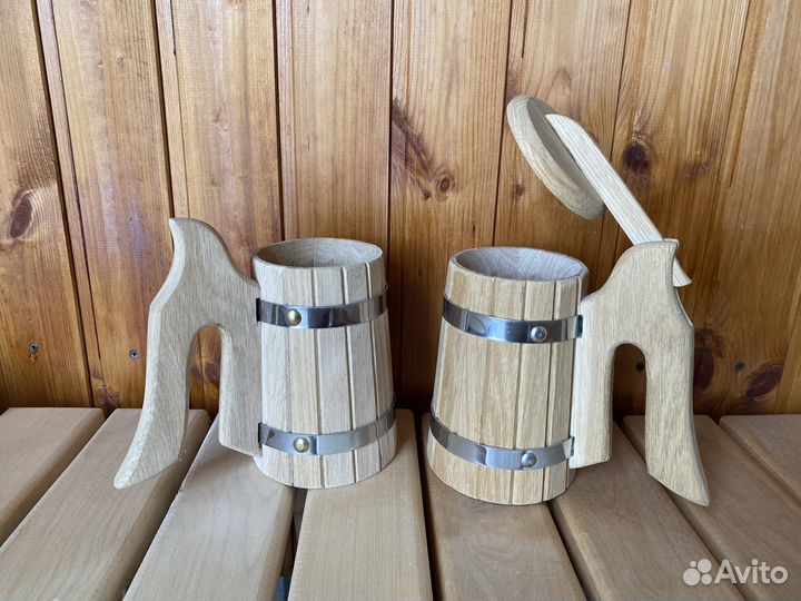 Кружка дубовая