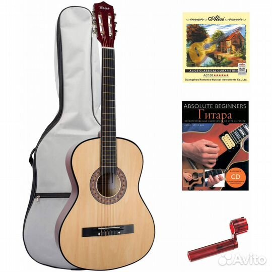 Классическая гитара в наборе terris TC-3801A NA dp