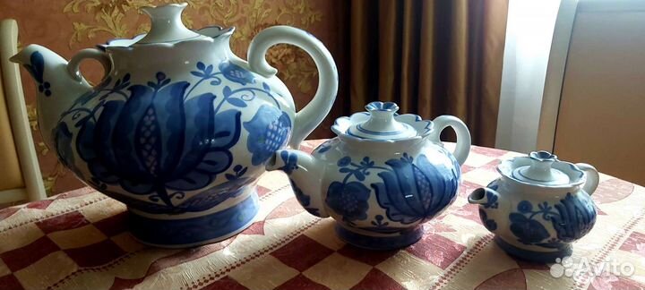 Сервиз чайный кжель