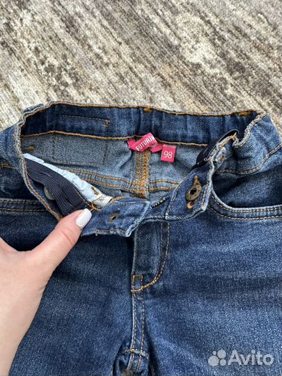 Джинсы для девочки 98