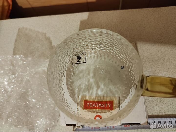 Teatasty Кружка стеклянная, прозрачная, 450 мл