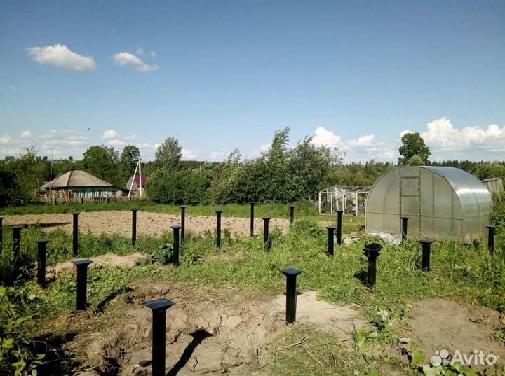 Винтовые сваи с установкой