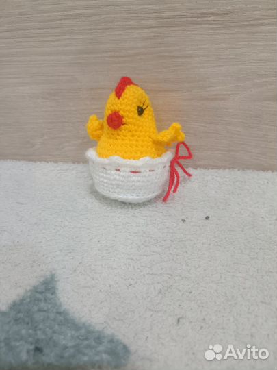 Вязаные цыплята