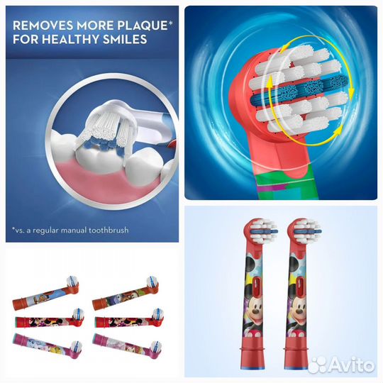 Насадки на детскую зубную щетку Oral-B Stages