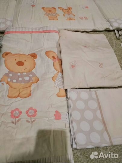 Бортики в кроватку с балдахином скидка