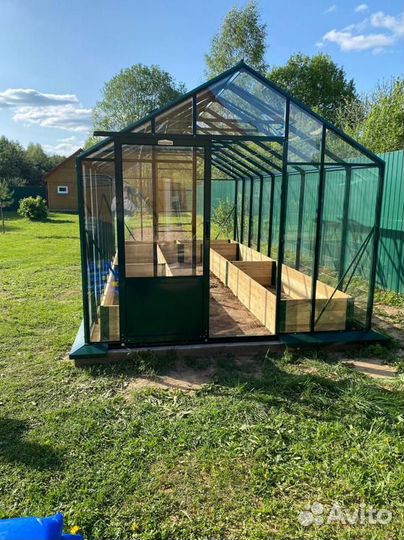 Грядки из лиственницы в теплицу