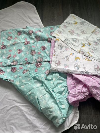 Постельное белье в детскую кроватку новое