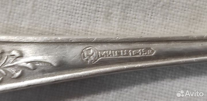 Набор столовых ложек. 6 шт. мнц. Мельхиор. СССР