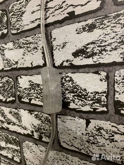 Светильник с выключателем Факел из металла, дерева