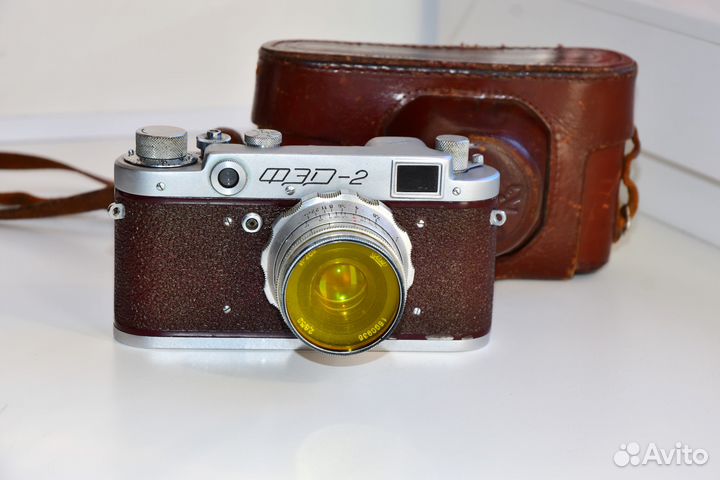 Фэд-2 Бордовый Редкий Юбилейный Экземпляр Рабочий