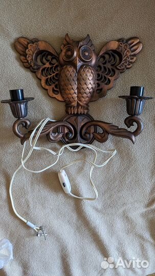 Бра Сова настенный светильник СССР