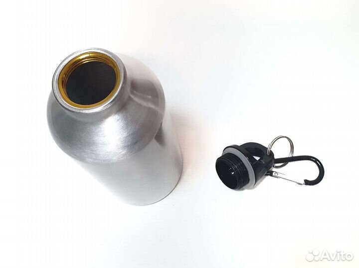 Алюминиевая бутылка с карабином