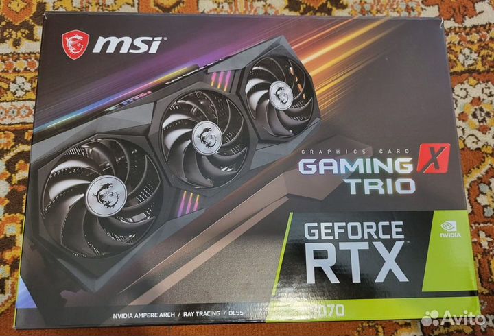 Видеокарта MSI GeForce RTX 3070 Gaming X Trio 8GB