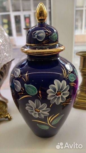 Ваза имбирная кобальтовое покрытие