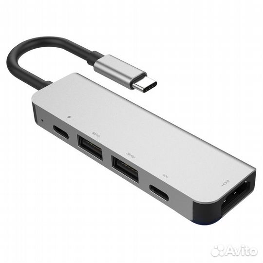 USB Хаб Type-C 5в1 на MacBook brоnka