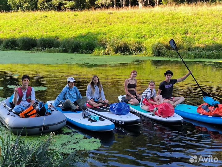 Прогулка на сапах по реке Оредеж