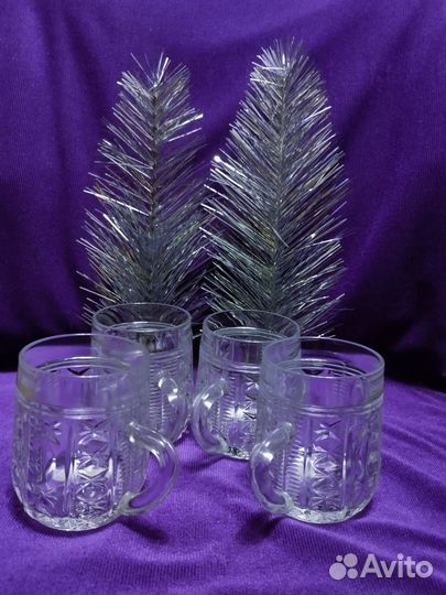 Хрустальные рюмки, стопки, кружки,штоф СССР