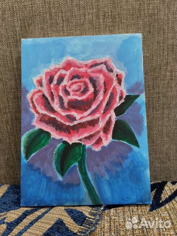 Холст Акрилом Роза