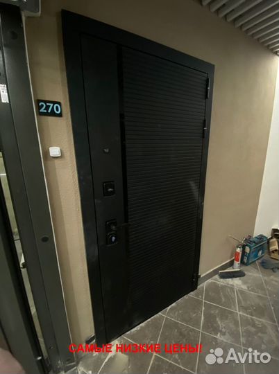 Толстая дверь входная железная с бесплатной устано