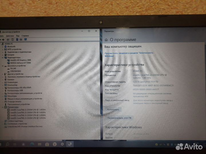 Мошный ноутбук asus 2 видеокарты, 12 опер