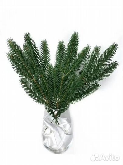 Еловые ветки для декора искусственные 10 шт