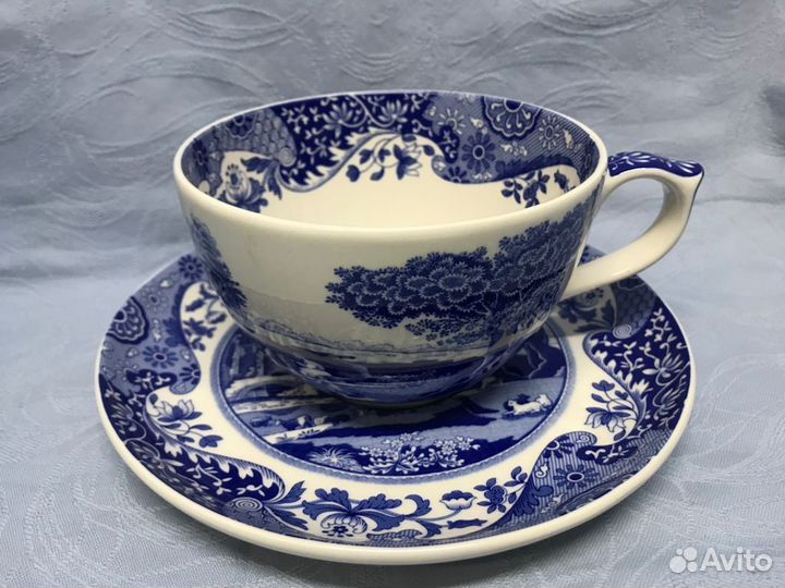 Чайная пара Spode Blue Italian