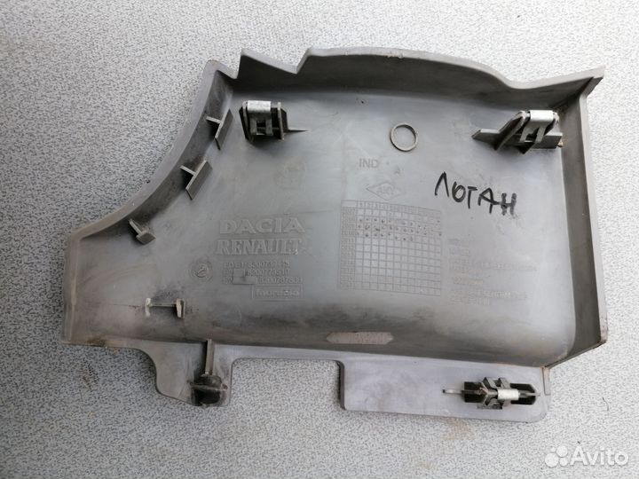 Накладка на торпедо правая Logan 2005-2014