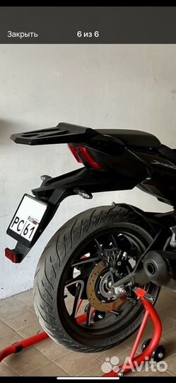 Багажник на Bajaj Dominar 400. GP Kompozit