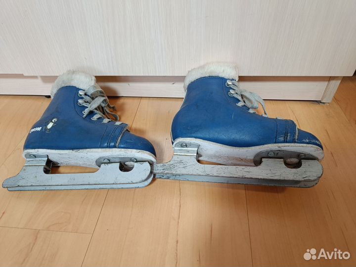 Коньки детские, с двумя лезвиями