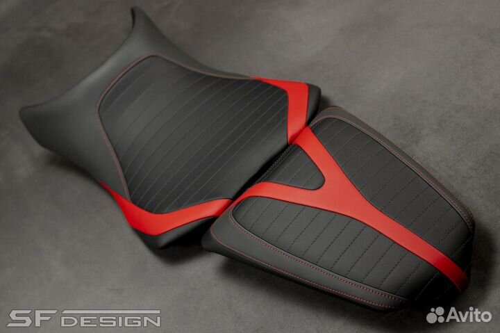 Сиденье для Kawasaki ZX1000 Red Arrows Black Set