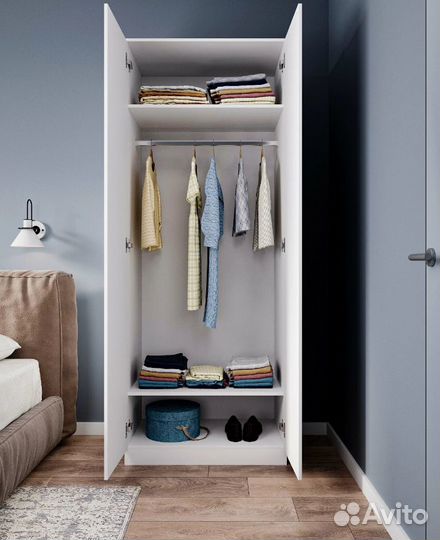 Шкаф узкий распашной от производителя 800.1