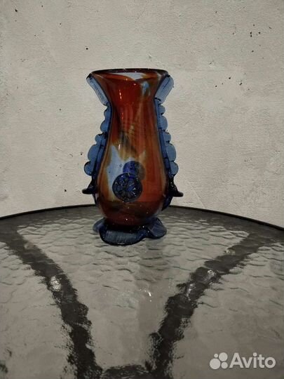 Ваза цветное стекло СССР