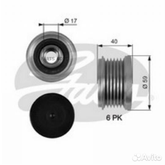 Gates OAP7097 Шкив генератора 7789-10047