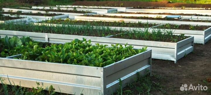Грядка оцинкованная 1м х 2м х 32см