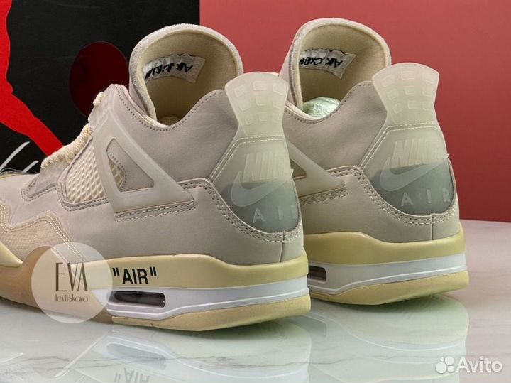 Кроссовки Off-White X Wmns Air Jordan 4 SP 'Sail'