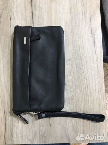 Барсетка кожаная мужская