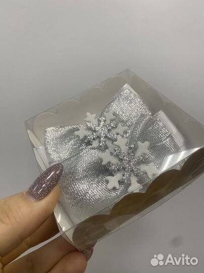 Новогодние резинки для волос, пара