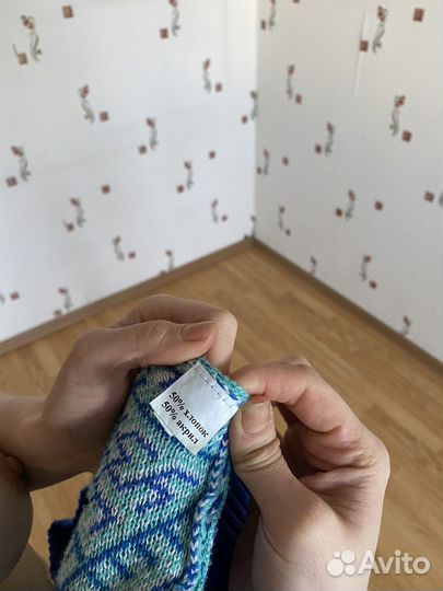 Свитер с капюшоном шерсть оберег