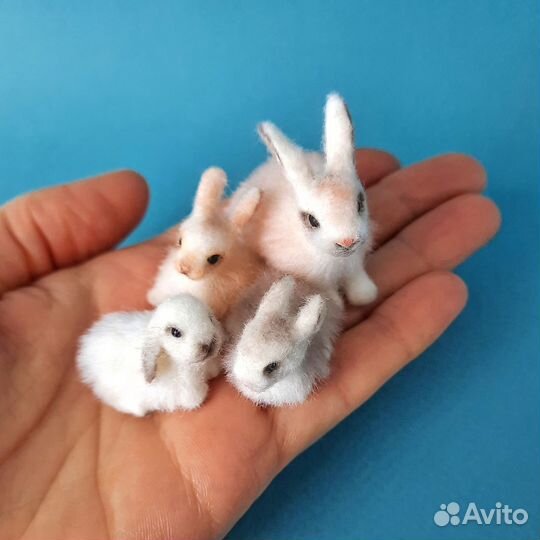 Миниатюрные кролики игрушки