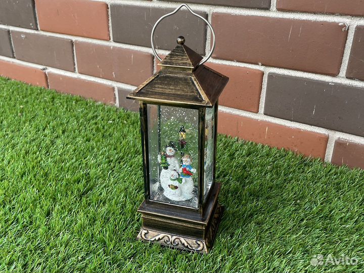 Фонарь ночник музыкальный с подсветкой новогодний